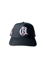Load image into Gallery viewer, Black Cap White/Red Logo
